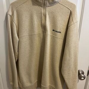 Columbia Men's Tan Zip-Up Sweater